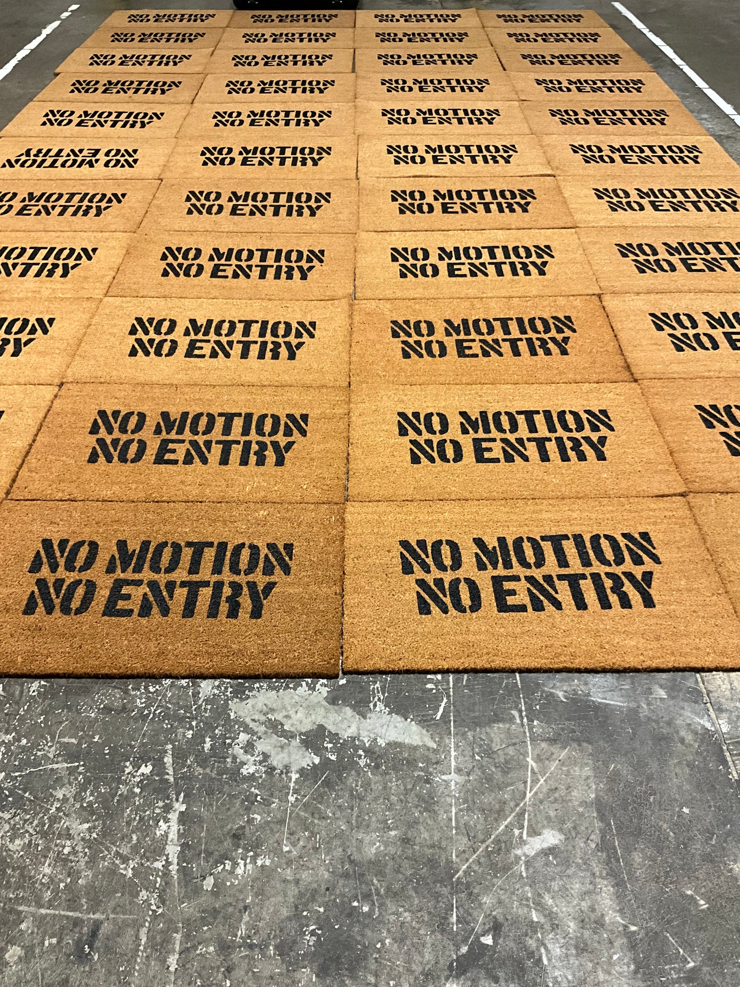 No Motion No Entry Decorative Mat